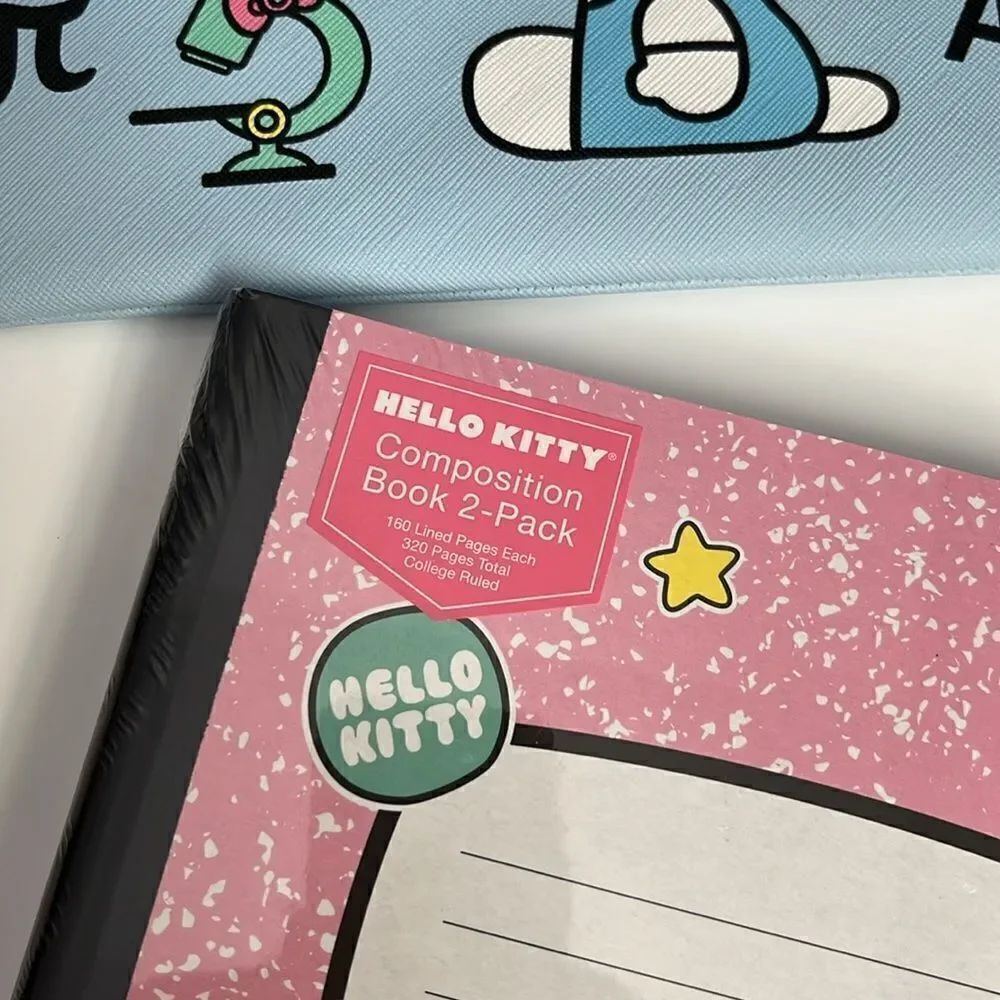 HELLO KITTY PENCIL POUCH AND COMPOSITION BOOK 2-PACK